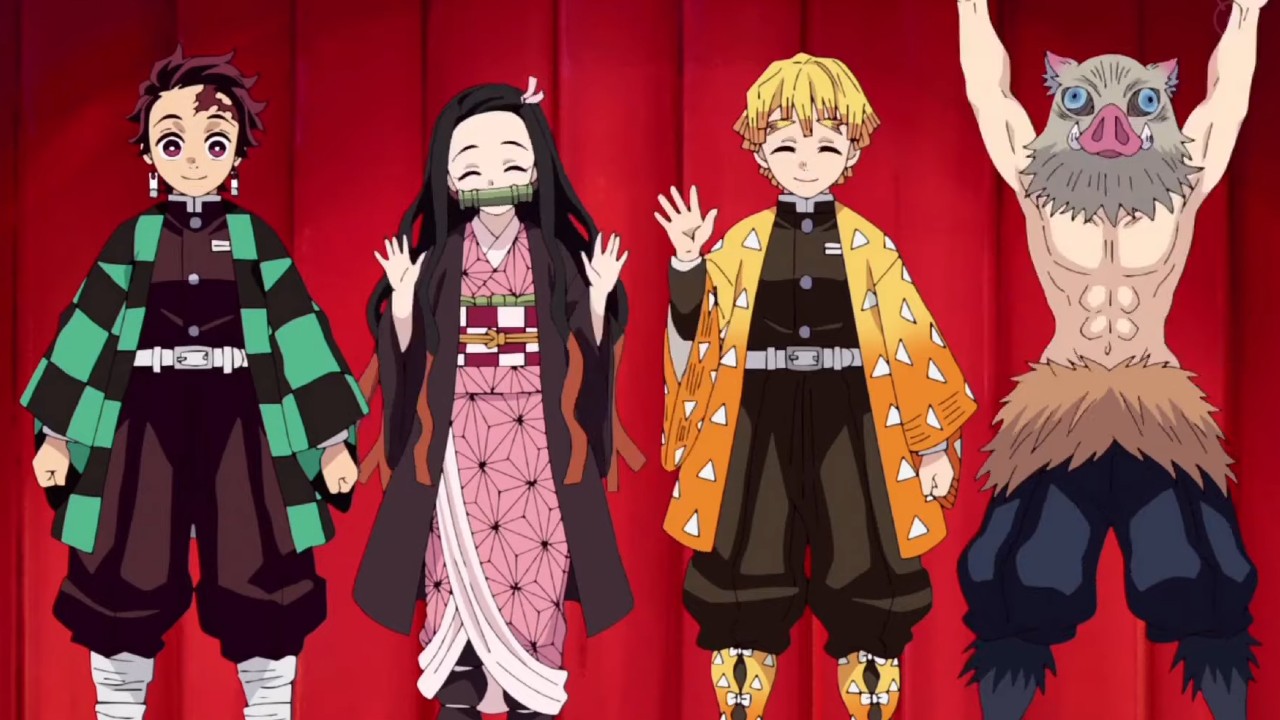 Así se ven los personajes de Kimetsu no Yaiba dibujados por los seiyuus de los protagonistas