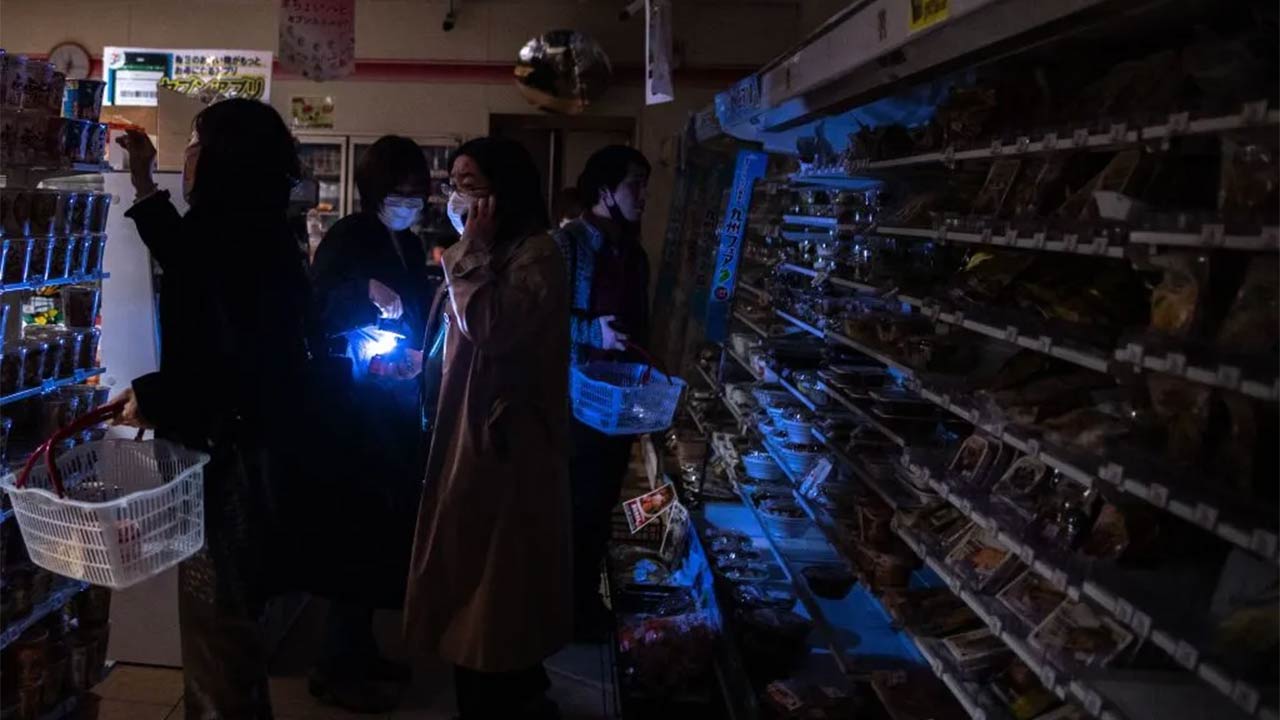 sismo japon marzo 2022 Apagon