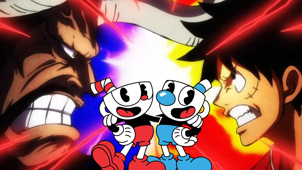 one piece kaido luffy cuphead