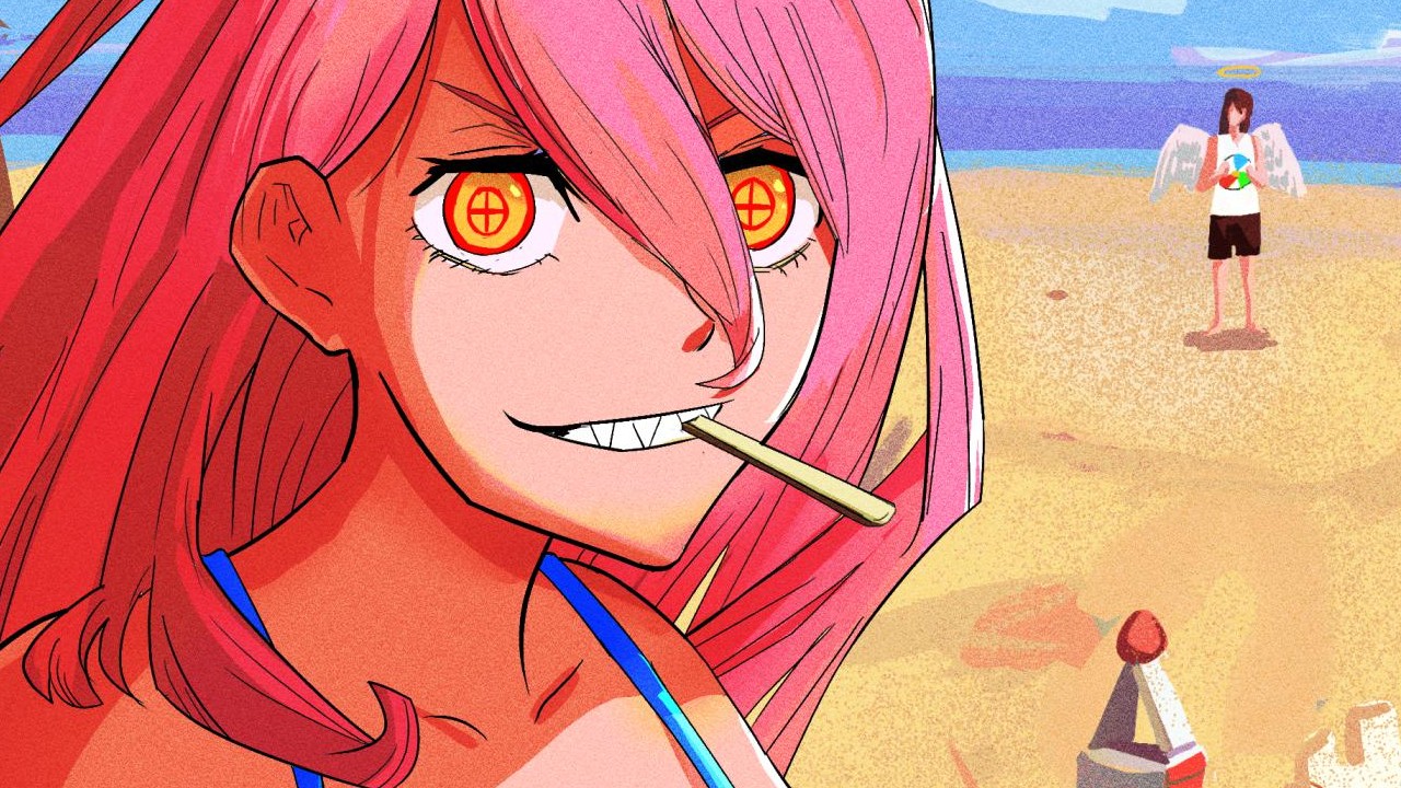 Power llega a la playa con este cosplay de Chainsaw Man