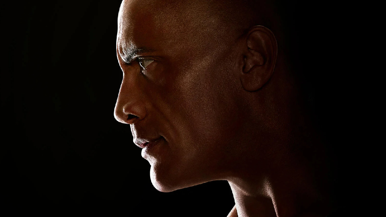 black adam dwayne johnson póster oficial película