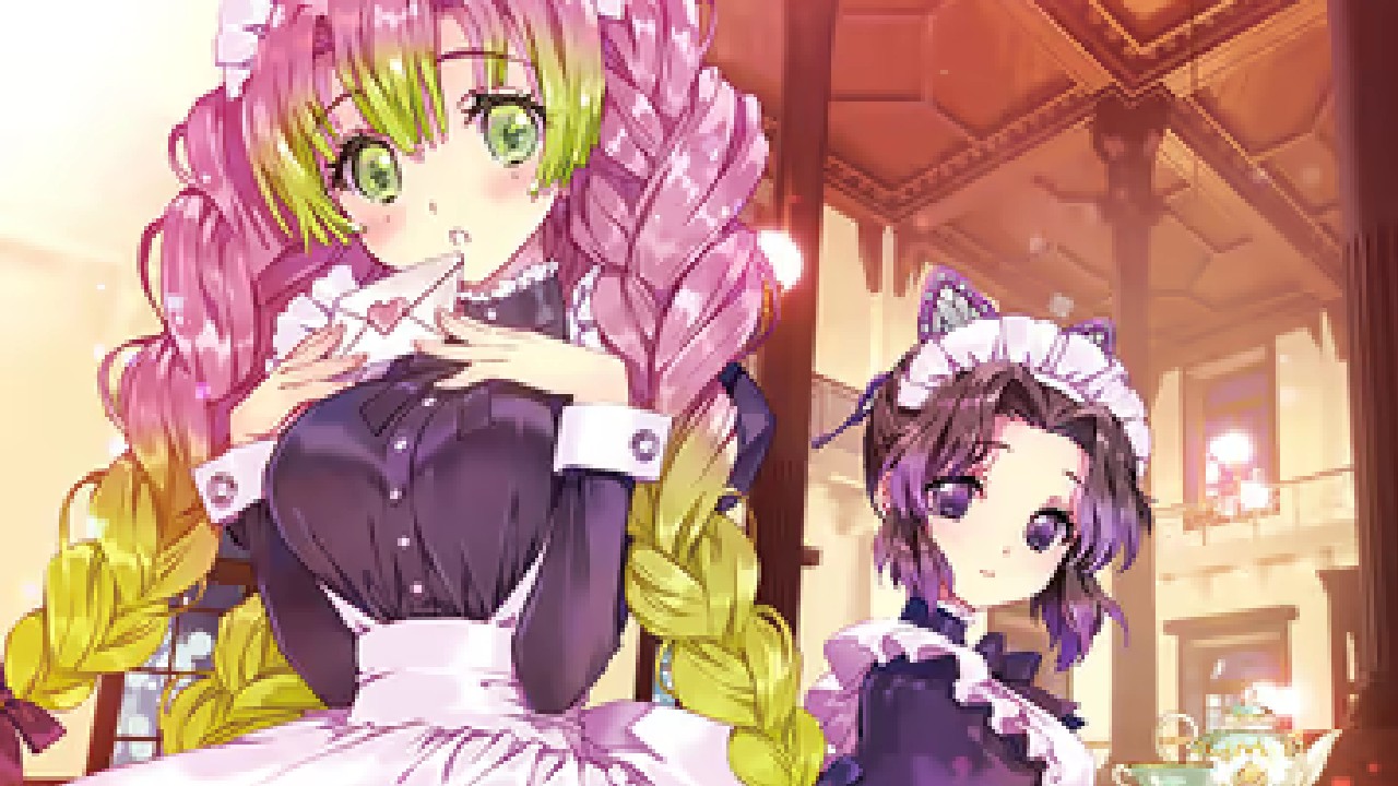 Cosplay de Kocho y Mitsuri convierte en maids a las hermosas pilares de Kimetsu no Yaiba
