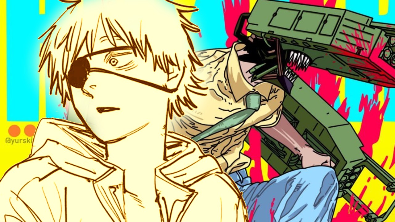 Ucrania difunde propaganda militar con un curioso fanart de Chainsaw Man