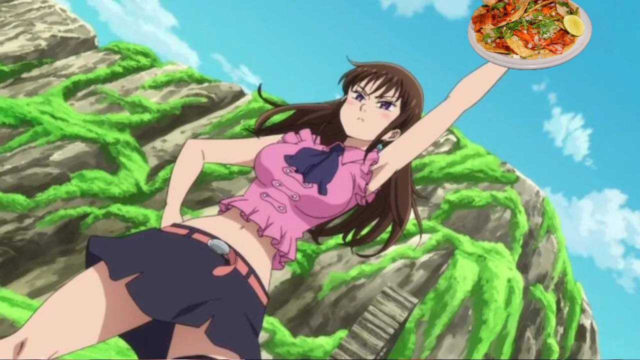 Diane te sirve taquitos al pastor en este adorable cosplay de Nanatsu no Taizai