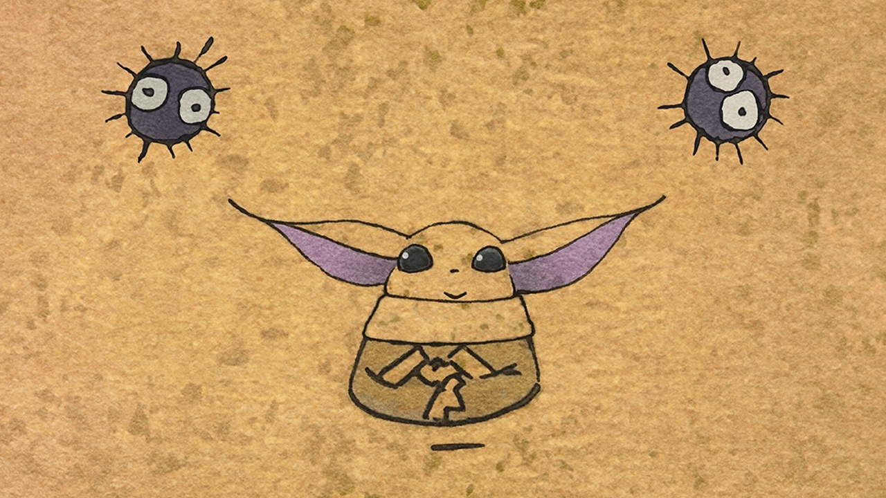 Studio Ghibli Grogu Star Wars