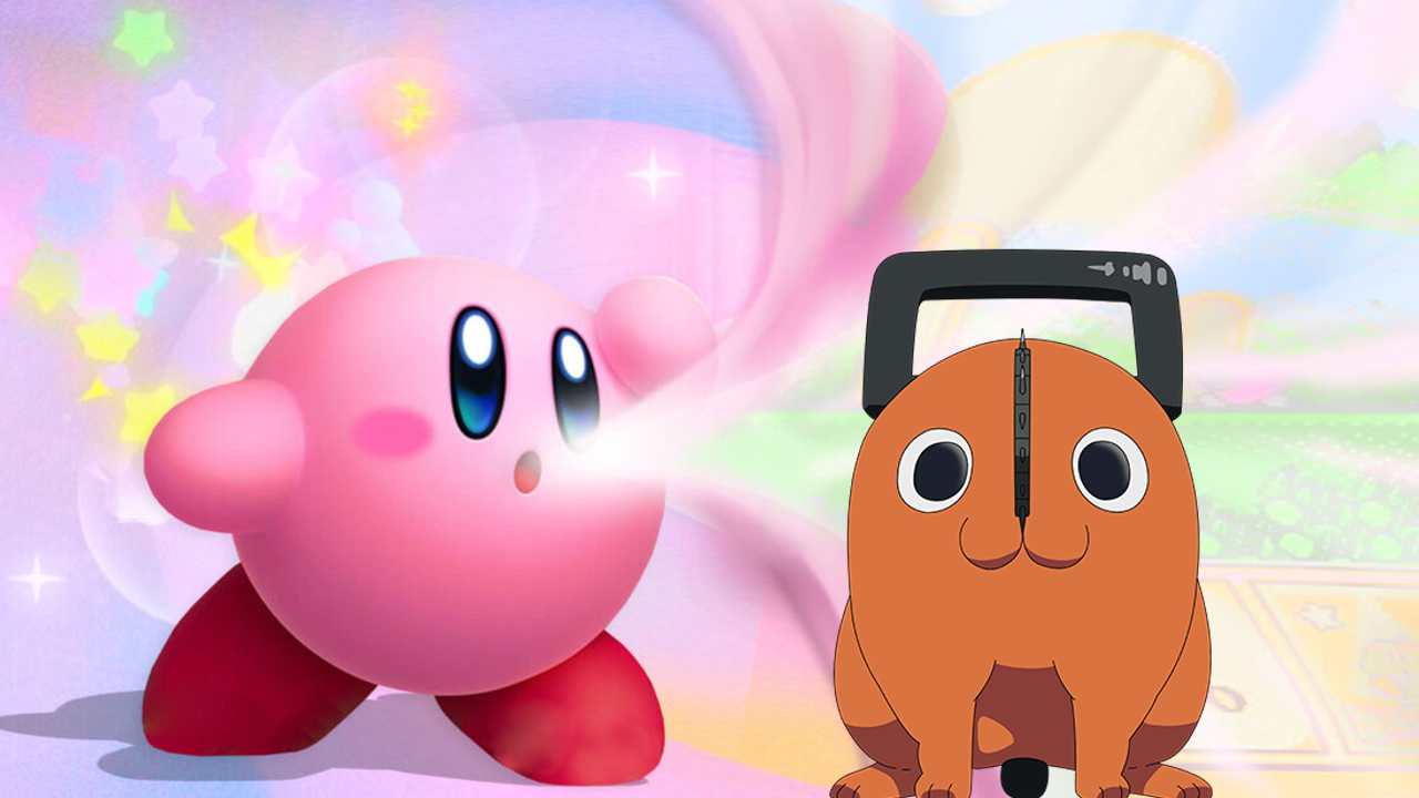 Kirby absorbe a Pochita en este adorable fanart de Nintendo y Chainsaw Man 21 fanart kirby pochita chainsaw man nintendo