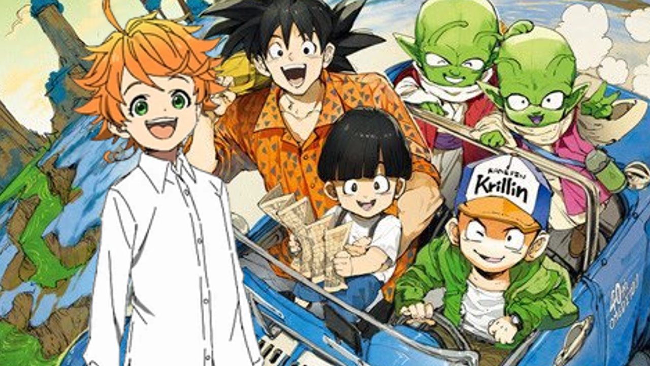 Dragon Ball manga Ilustradora de The Promised Neverland redibuja la Mira la portada del volumen 22