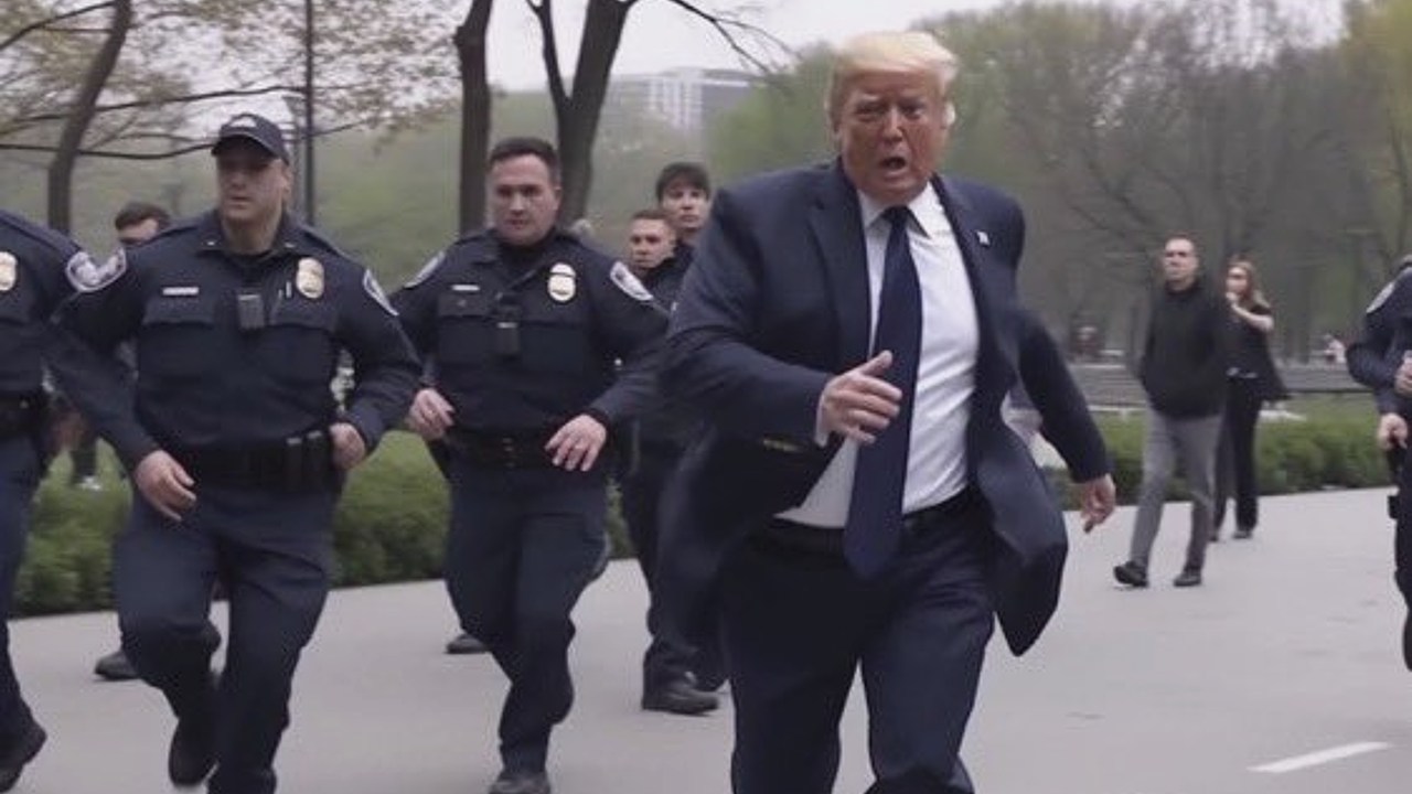 donald trump arrestado imágenes virales inteligencia artificial