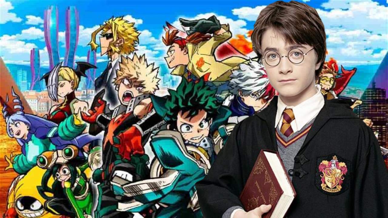 my hero academia harry potter ilustracion
