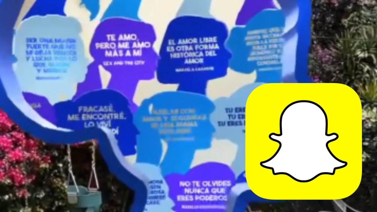 snapchat lentes realidad aumentada mujer