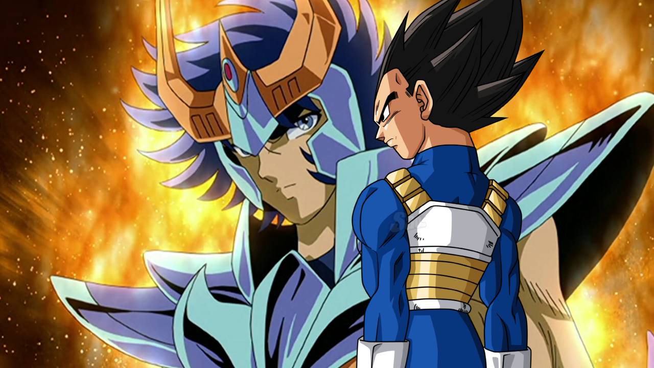 ikki de fénix vegeta dragon ball los caballeros del zodiaco