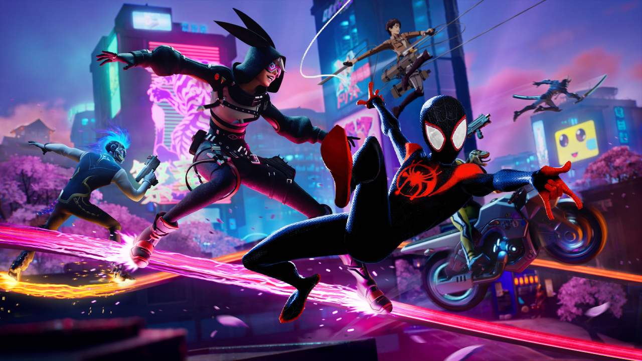 miles morales fortnite spider-man across the spider-verse
