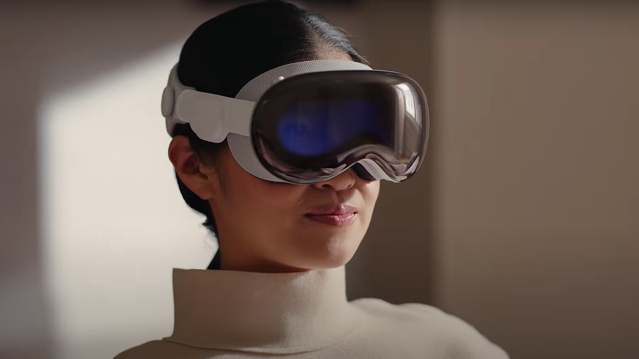 apple vision pro headset vr marca manzana