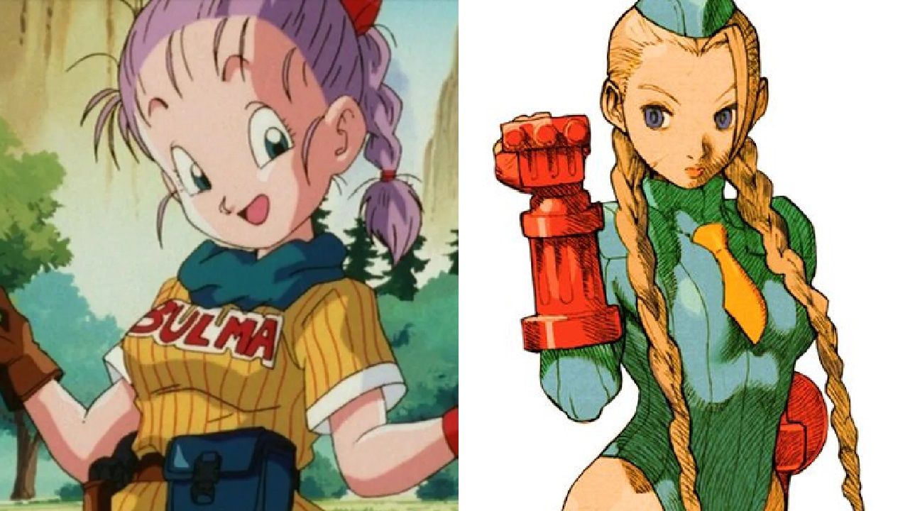 bulma cammy street fighter dragon ball waifu