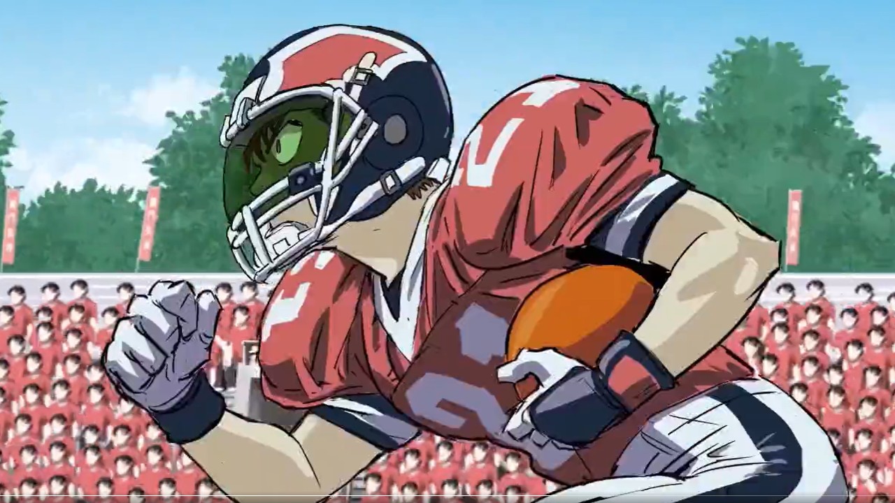Eyeshield 21 revela más información sobre su próximo one-shot con una nueva animación. 20 Eyeshield 21 revela más información sobre su próximo one-shot con una nueva animación.