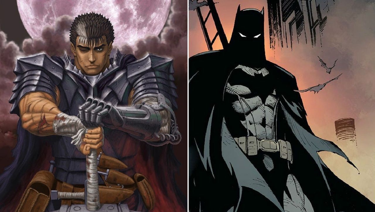 inteligencia artificial batman berserk fanart