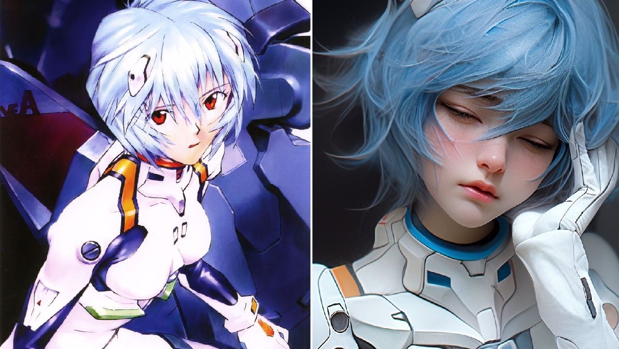 evangelion fanart hiperrealista waifu