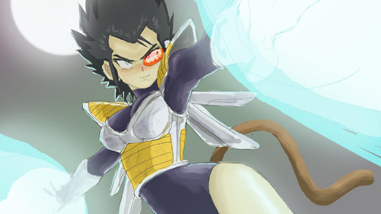 vegeta mujer fanart woman