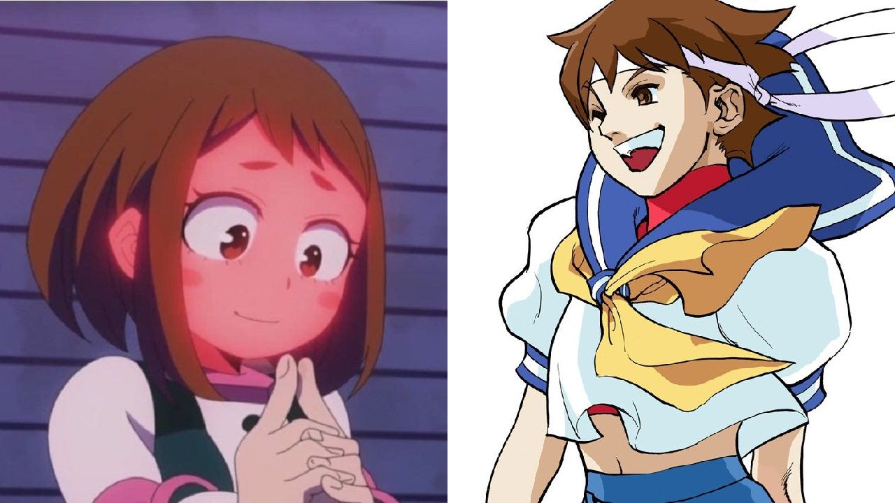 my hero academia street fighter crossover fanart