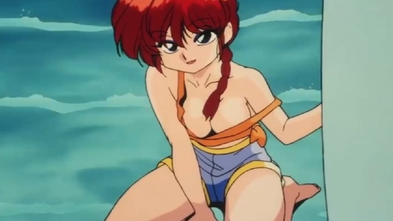 ranma 1/2 cosplay body paint pelirroja