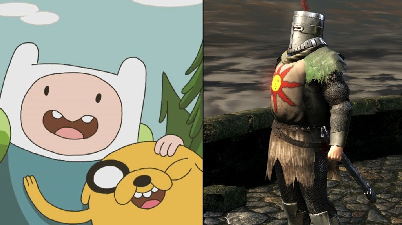 Hora de Aventura: Épico fanart convierte a Finn y a Jake en personajes de Dark Souls 15 hora de aventura dark souls fanart