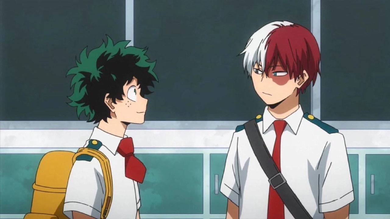 my hero academia deku shoto todoroki fanart
