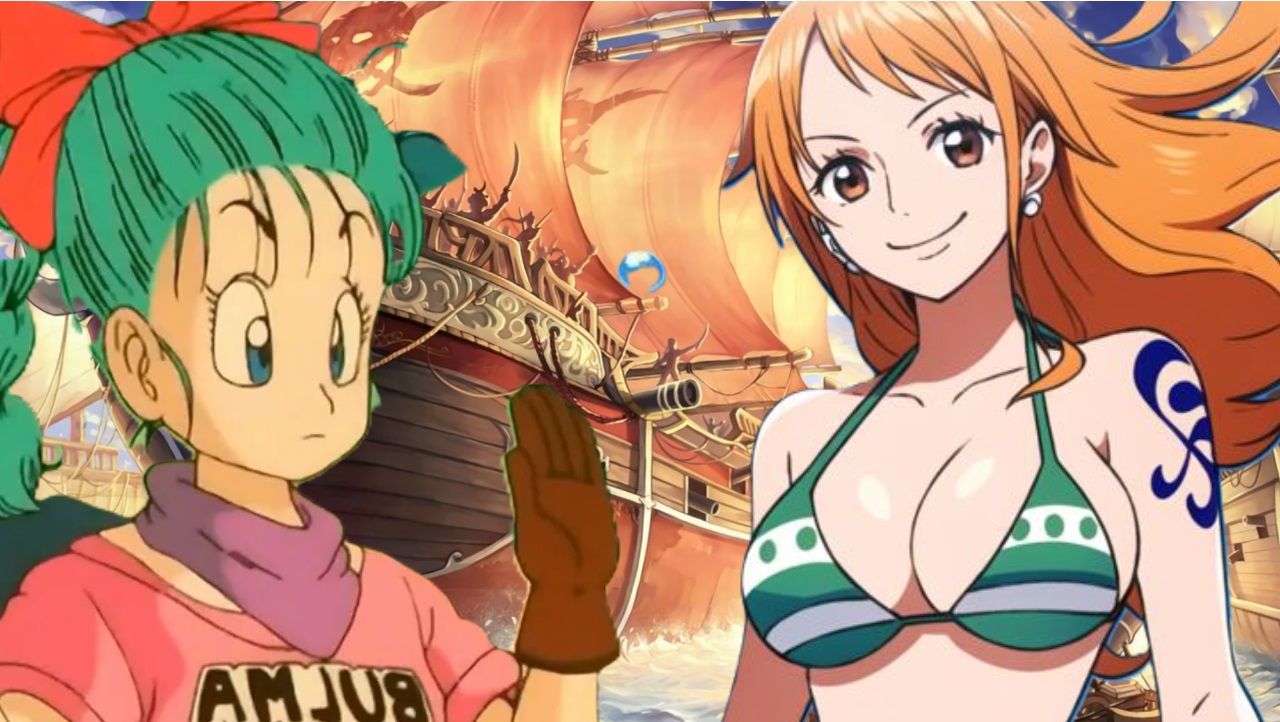 bulma nami crossover one piece dragon ball