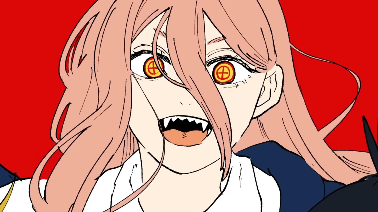 chainsaw man power cosplay comida