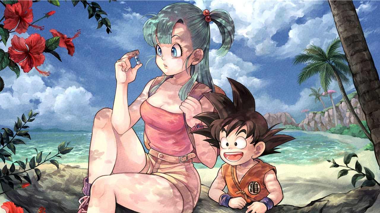 dragon ball bulma joven