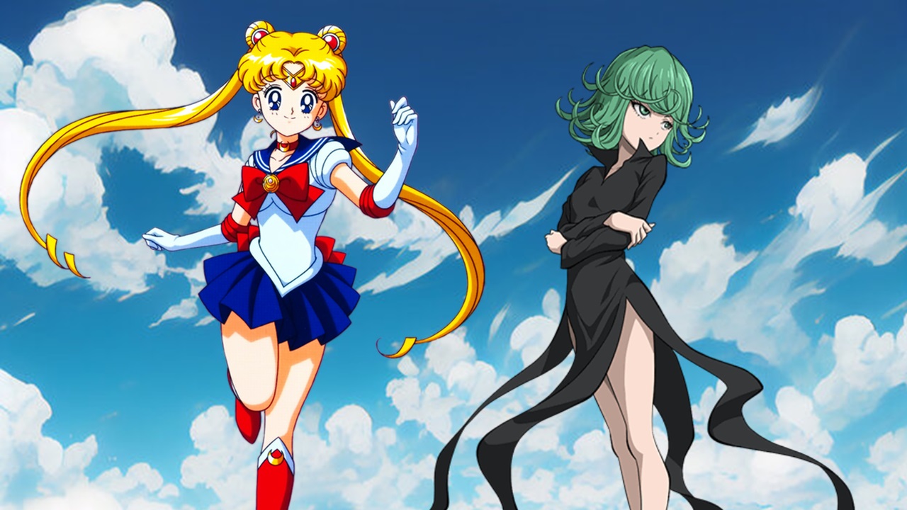 sailor moon tatsumaki fanart crossover
