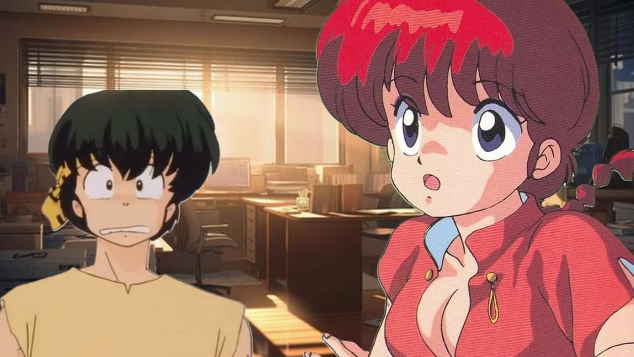Ranma 1/2: Inteligencia Artificial imagina a Ranma como una sexy oficinista 16 ranma 1/2 escote neckline anime waifu sexy
