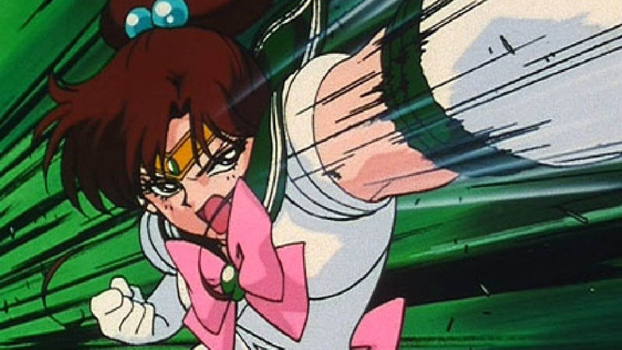 sailor moon escena pelea sailor jupiter