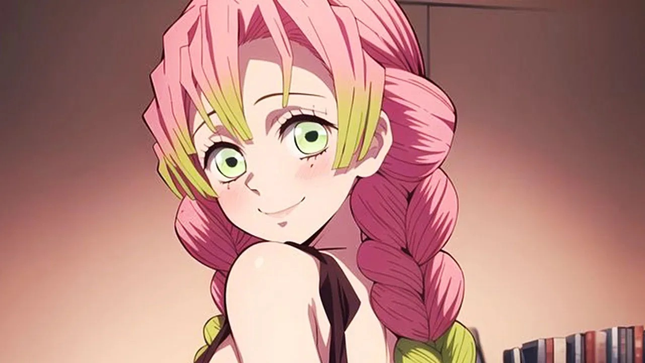 Kimetsu no Yaiba: Fanart imagina una adorable versión noventera de Mitsuri 16 Mitsuri de Kimetsu no Yaiba como personaje de los 90 en fanart