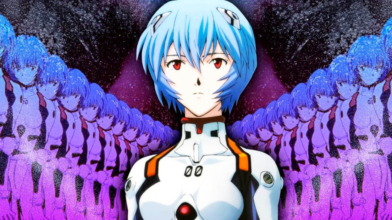 Adorable cosplay de Rei de Evangelion