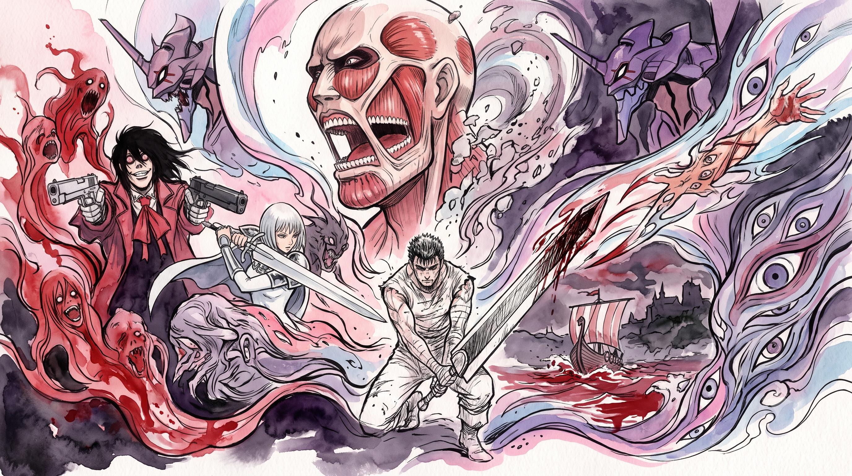 animes como shingeki no kyojin 15 animes de fantasía oscura que debes ver para superar el final de Attack on Titan
