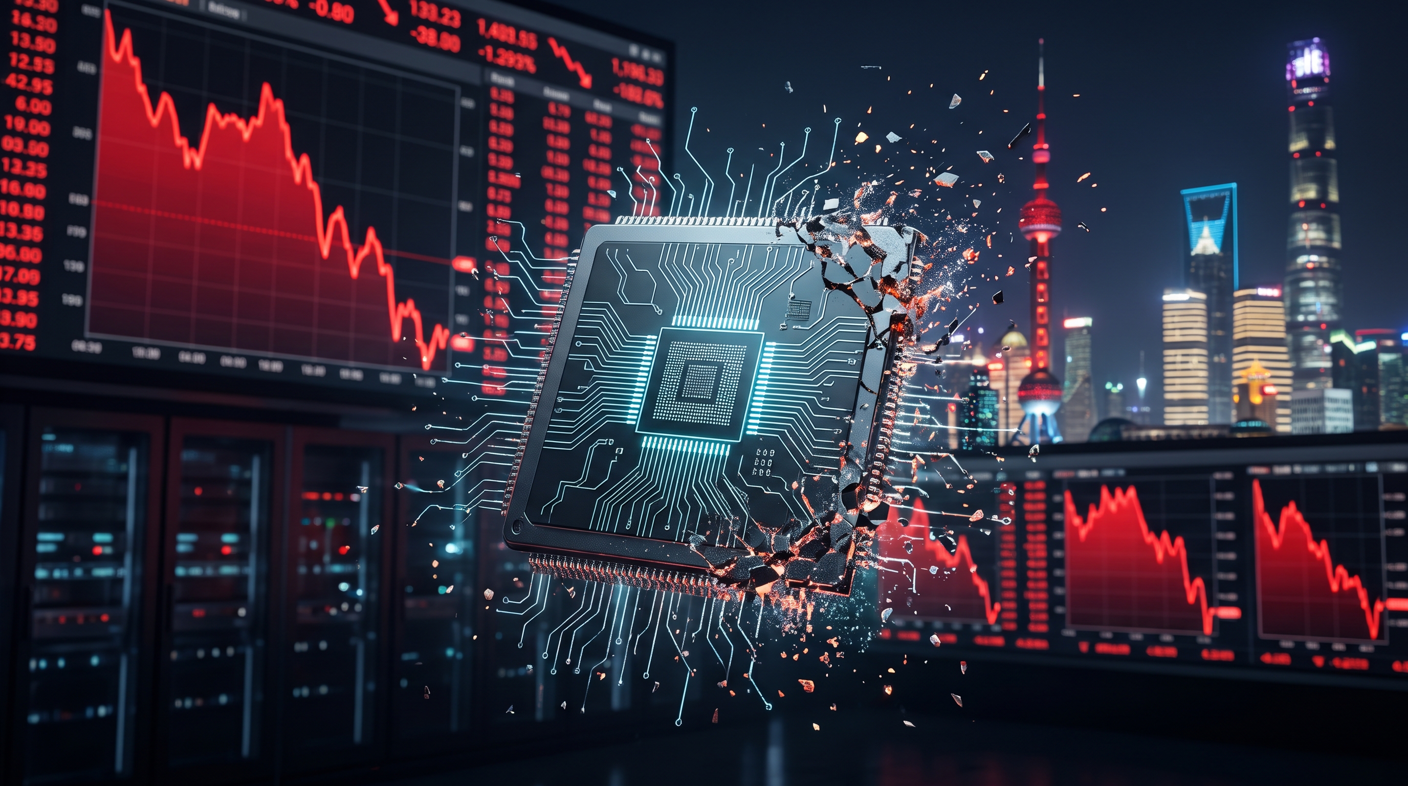 Gemini Generated Image qemdd4qemdd4qemd ¿La burbuja de la IA estalló en China? El desplome de 40% explicado