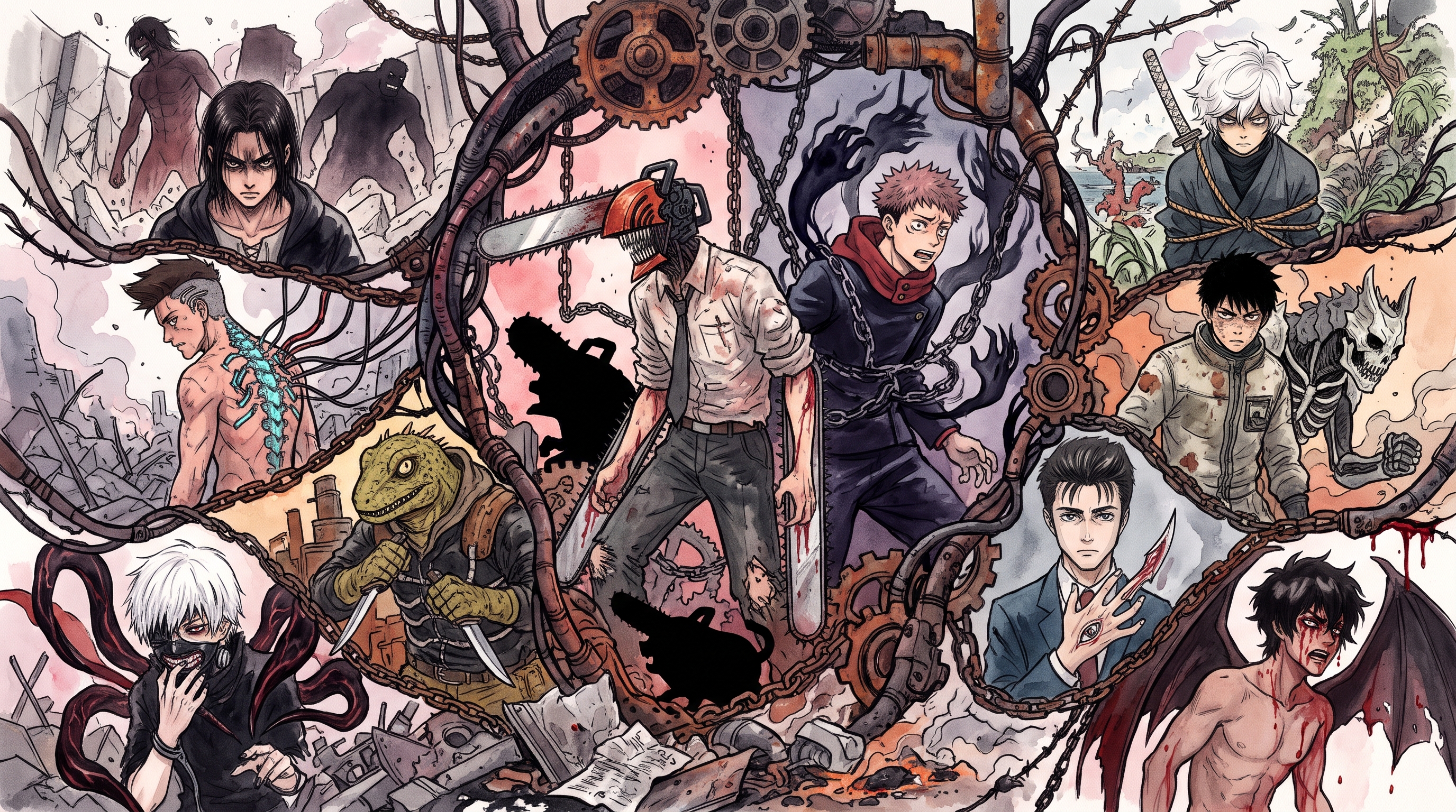 top 10 animes con antiheroes 10 animes Shonen modernos donde el protagonista es un antihéroe destrozado por el sistema